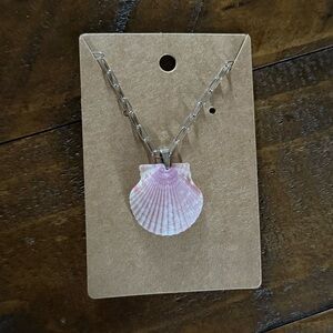 Pink Shell Pendant Necklace